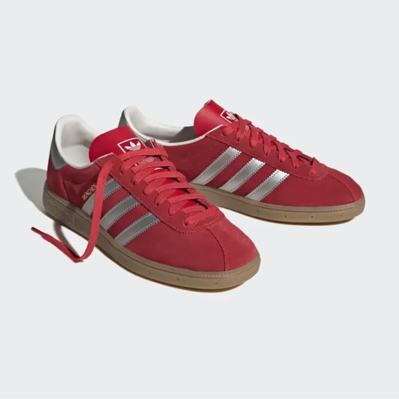 Addidas Munchen "Scarlet Red Silver Gum Sole" - Picture 6 of 8